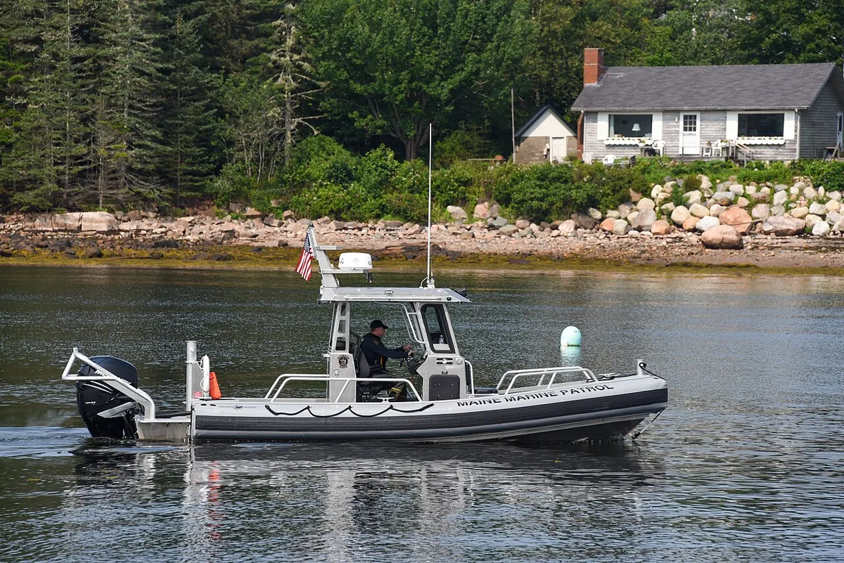 2021-07-20 Maine Marine Patrol Boat at Winter Harbor ME USA