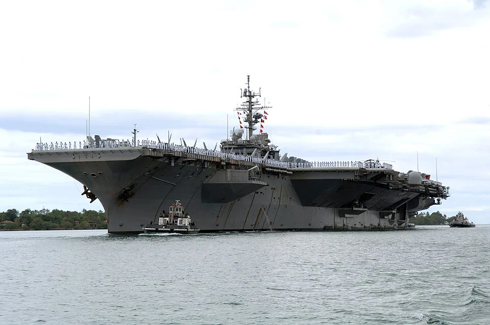 US Navy 080701-N-6270R-005 The air craft carrier USS Kitty Hawk (CV 63) arrives at Naval Station Pearl Harbor to participate in Rim of the Pacific (RIMPAC) 2008