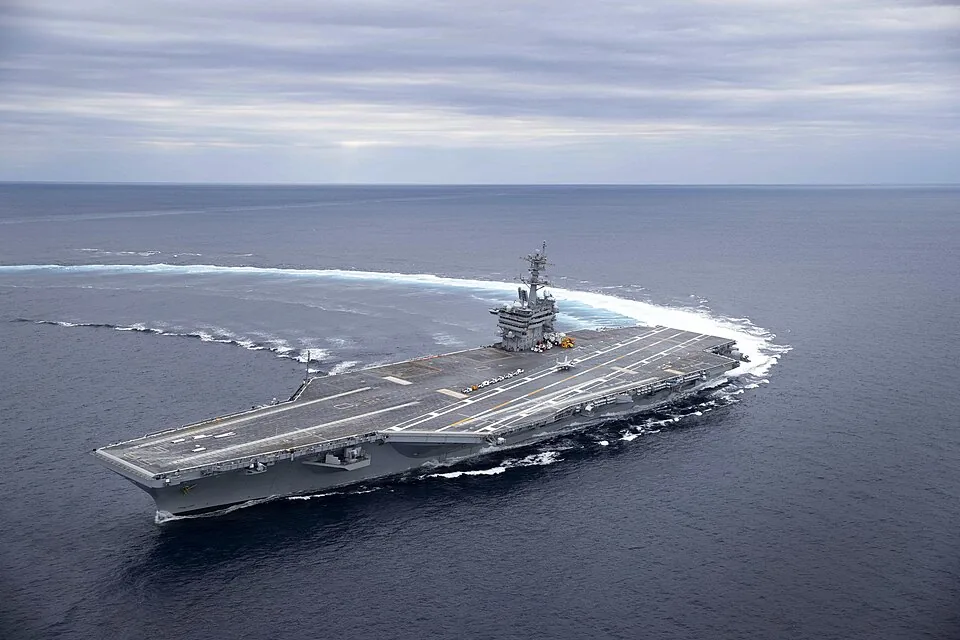 USS Abraham Lincoln (CVN-72) underway during sea trials on 11 May 2017