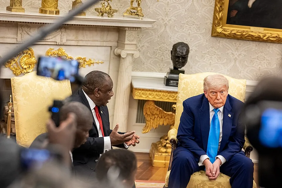 President Donald Trump meets with President of South Africa Cyril Ramaphosa (54537593481)