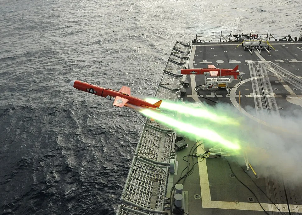 US Navy 110504-N-NL541-127 A BQM-74E aerial drone is launched from the guided-missile frigate USS Thach (FFG 43)