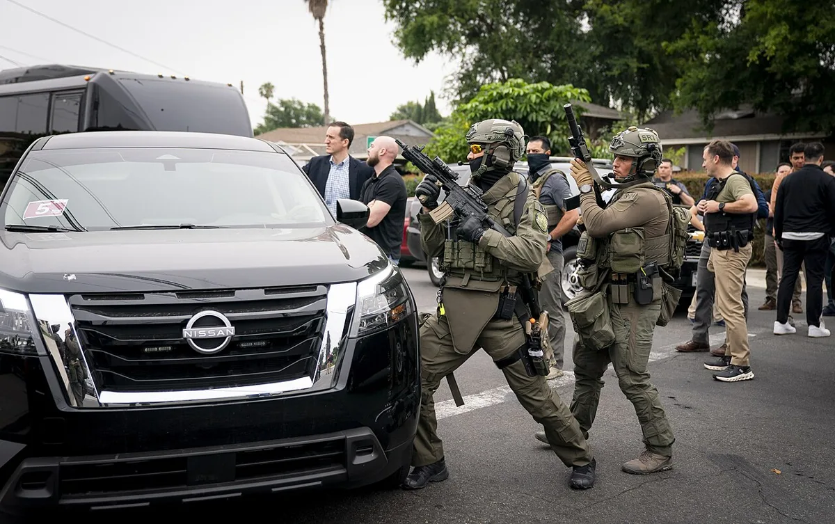 Immigration and Customs Enforcement (ICE) Enforcement and Removal Operations (ERO) in Los Angeles, California, June 12, 2025 - 65