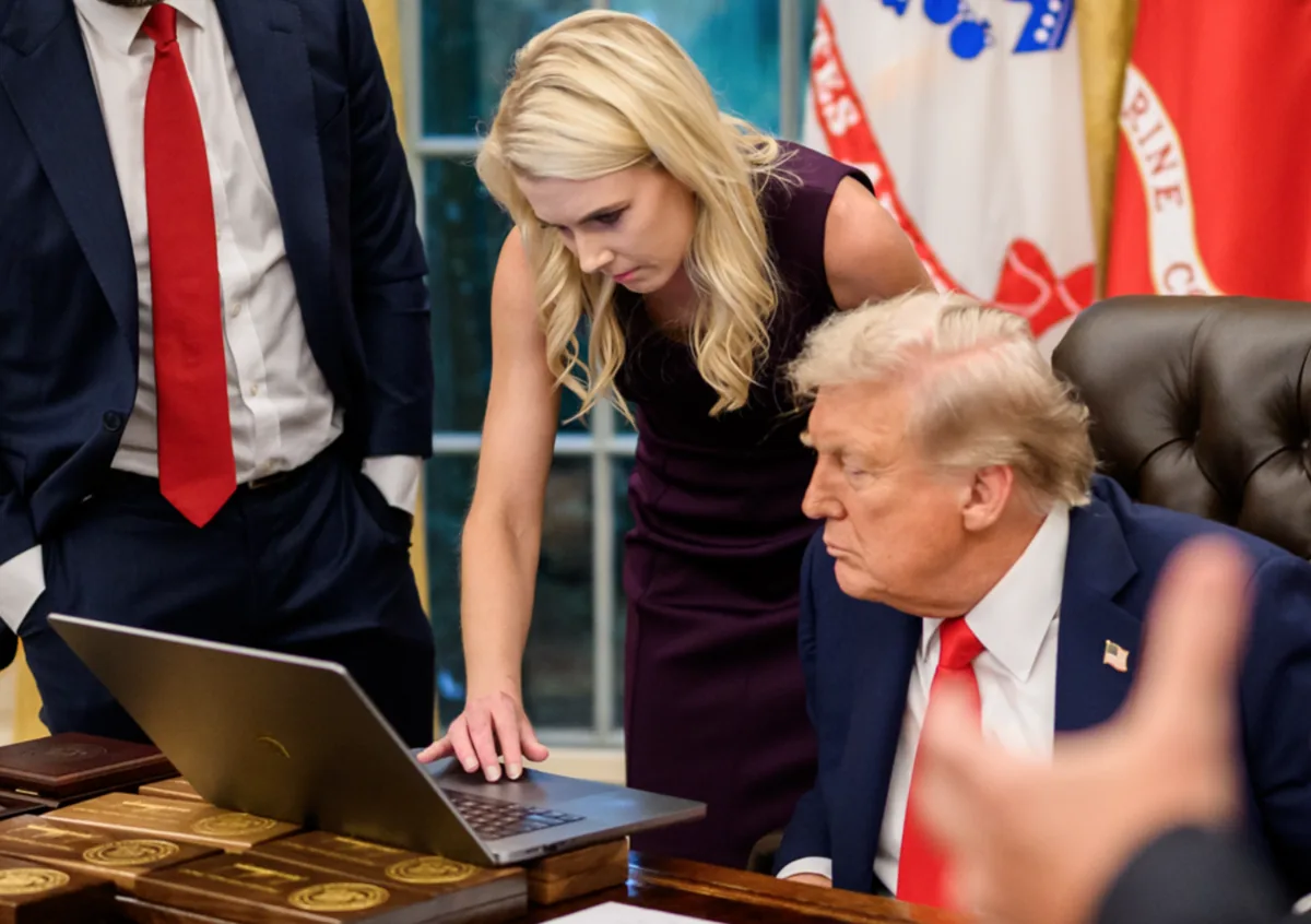 Harp and Trump close quarters