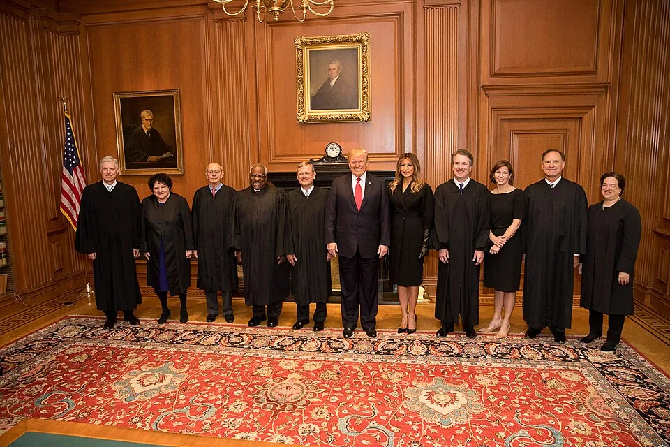 President Donald J. Trump and First Lady Melania Trump at the Supreme Court of the United States (44873406345)