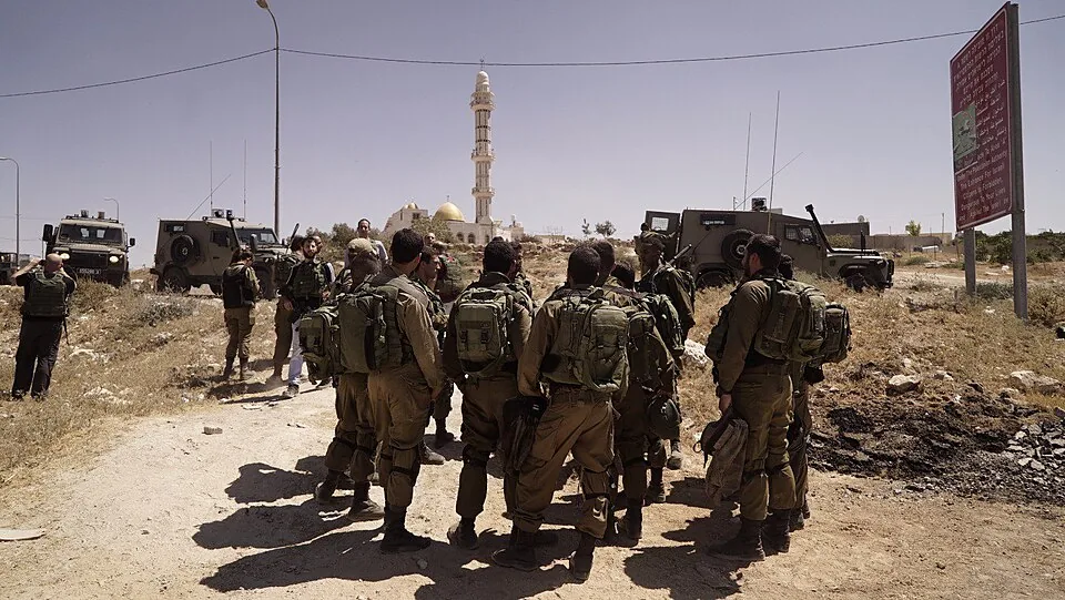 IDF soldiers in Yatta
