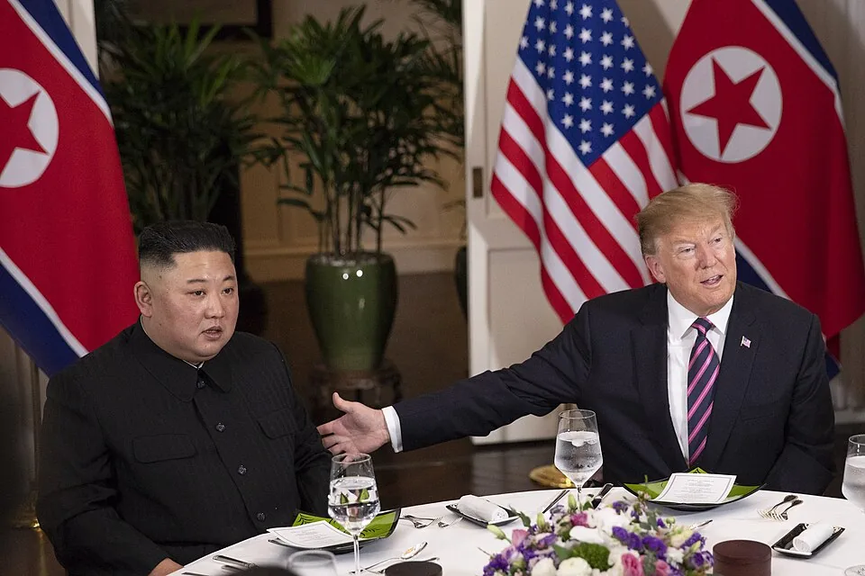 Trump introducing Kim at Hanoi Summit