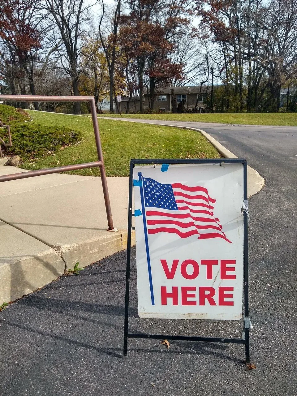 Vote Here Sign (52488523978)
