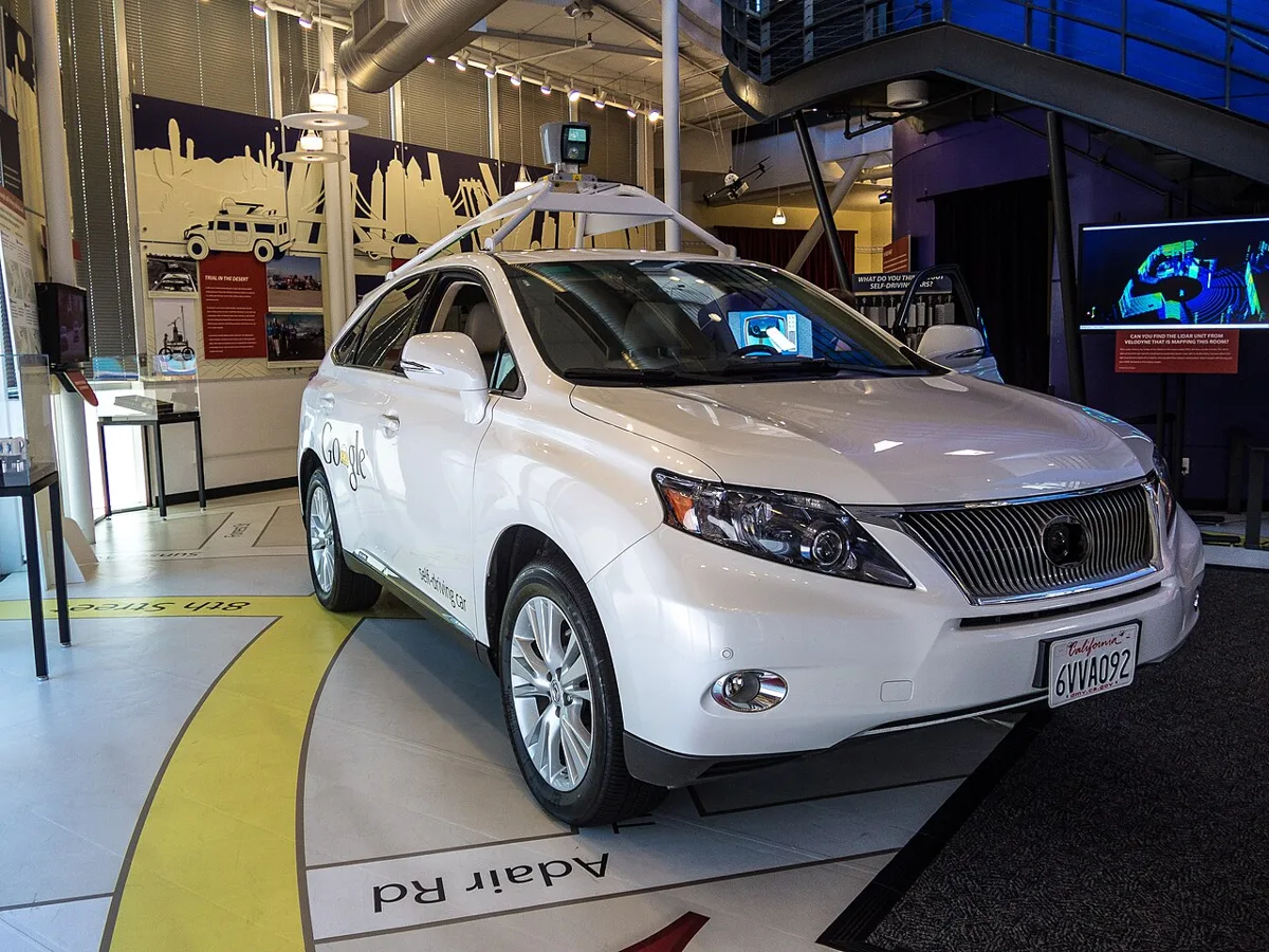 Google self driving car at the Computer History Museum (14517716806)
