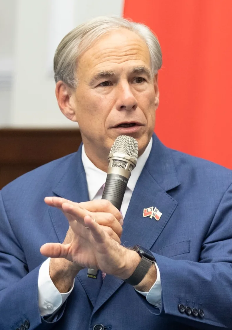 Greg Abbott, Governor of Texas, at the Presidential Office of Taiwan 2024-07-07 (cropped)