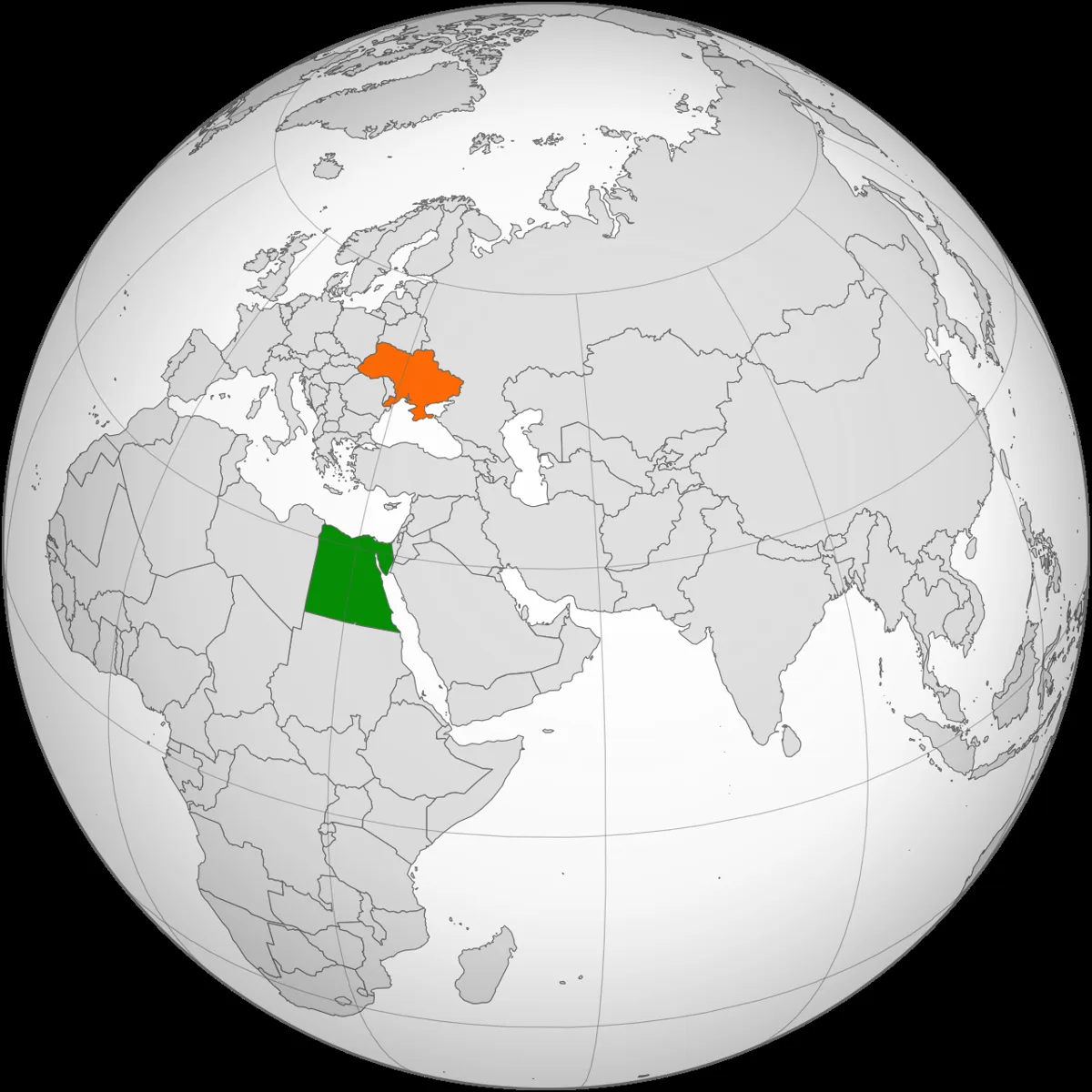 Egypt Ukraine Locator