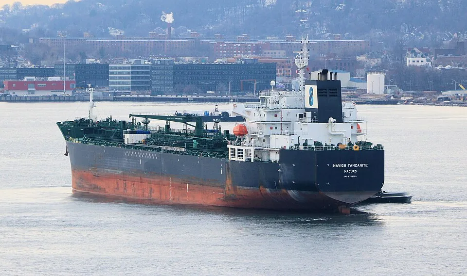 Oil Tanker in New York Harbour