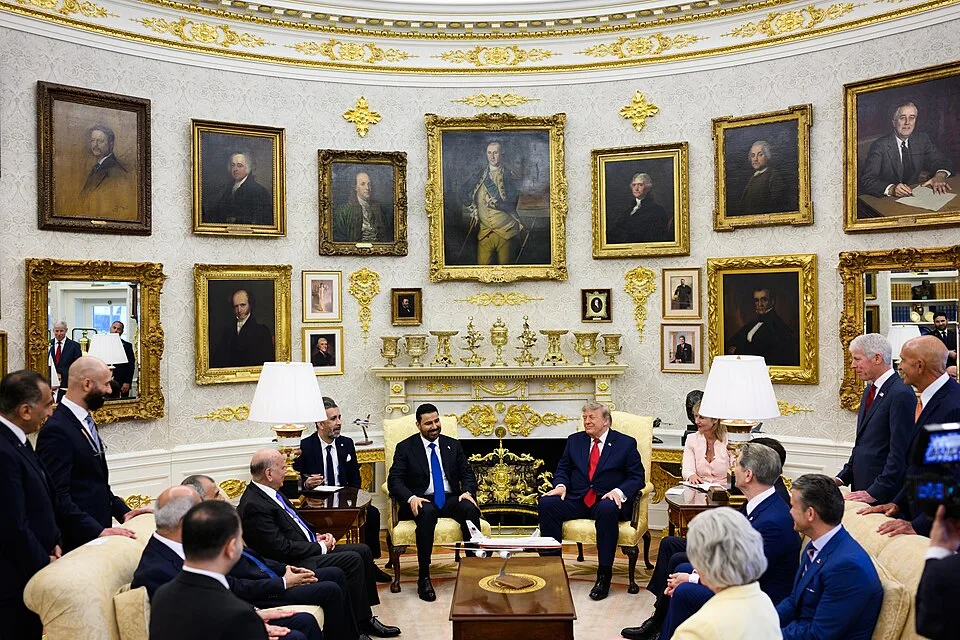 P20260714DT-0492 President Donald J. Trump participates in a bilateral meeting with Iraqi Prime Minister Ali al-Zaidi