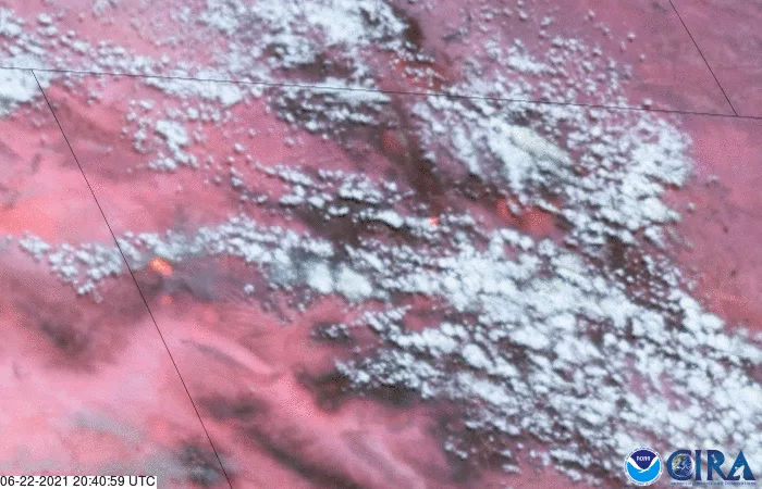 Several large wildfires continue to burn in western Colorado (CIRA 2021-06-23)