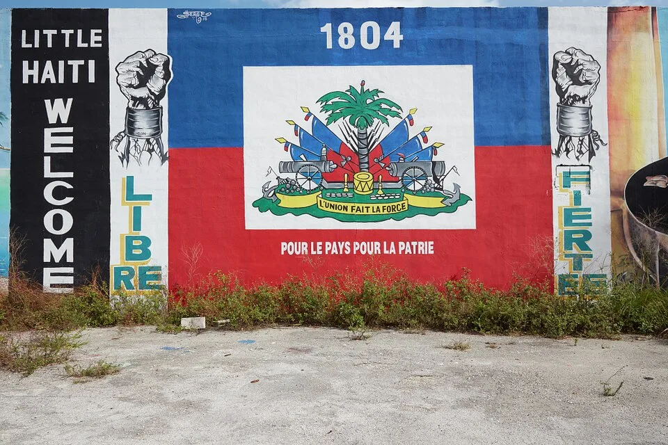 Welcome mural in Miami, Florida's Little Haiti
