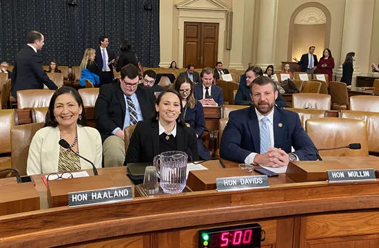 Deb Haaland, Sharice Davids and Markwayne Mullin in 2020