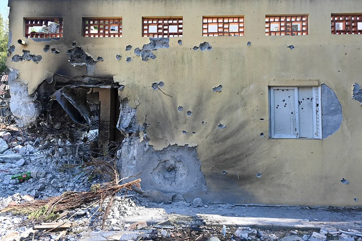 Gaza envelope after coordinated surprise offensive on Israel, October 2023 (KBG GPO05)
