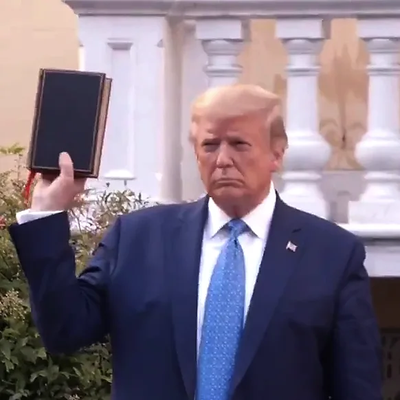 Donald Trump St. John's Church Bible high