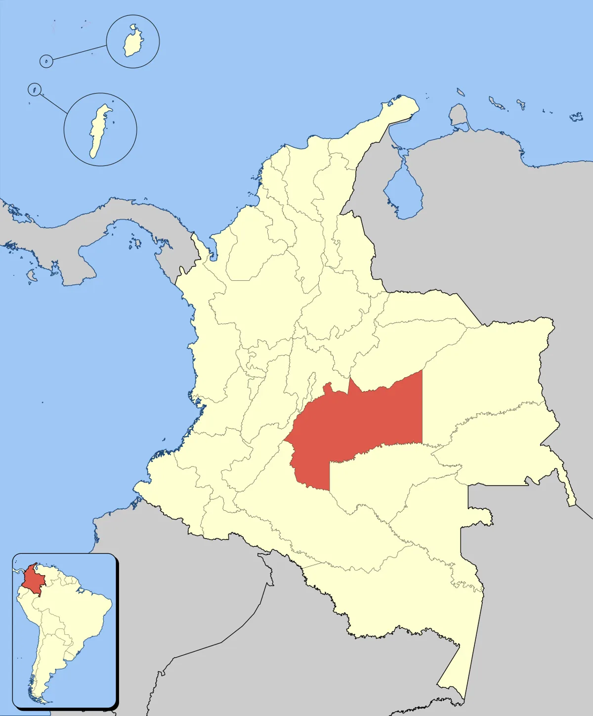 Colombia Meta loc map