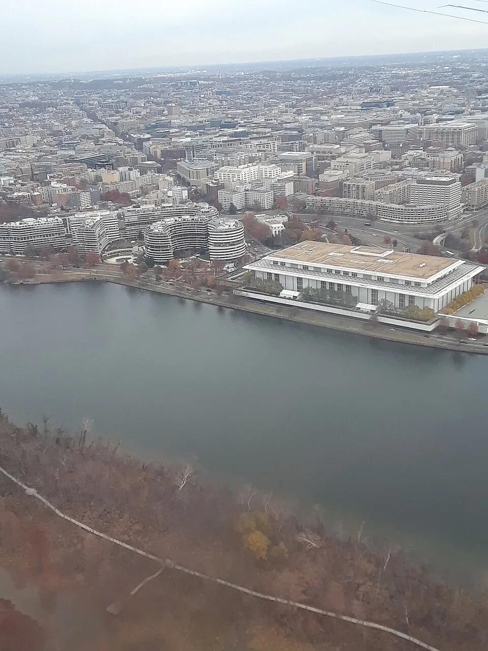 John F. Kennedy Center and Watergate Complex - DC Aerial