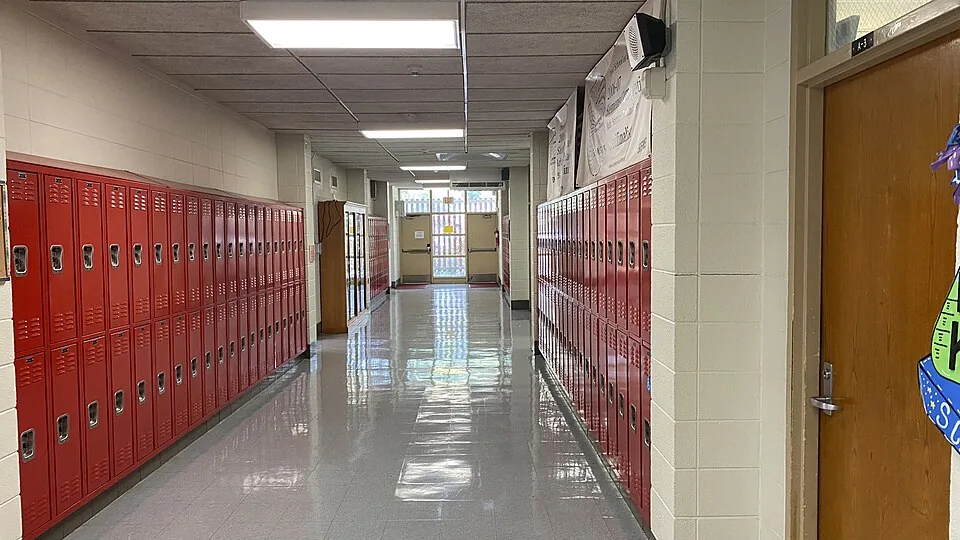 A-Wing Hallway - Caddo Magnet High School 03