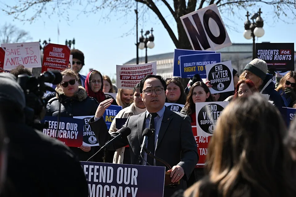 Andy Kim at Stop the SAVE Act rally Washington DC 2026-03-18 11-29-54 1