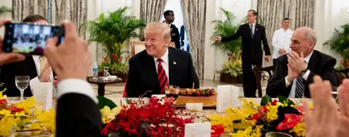 Trump Throws UFC Cage Fight on White House Lawn for His Own Birthday