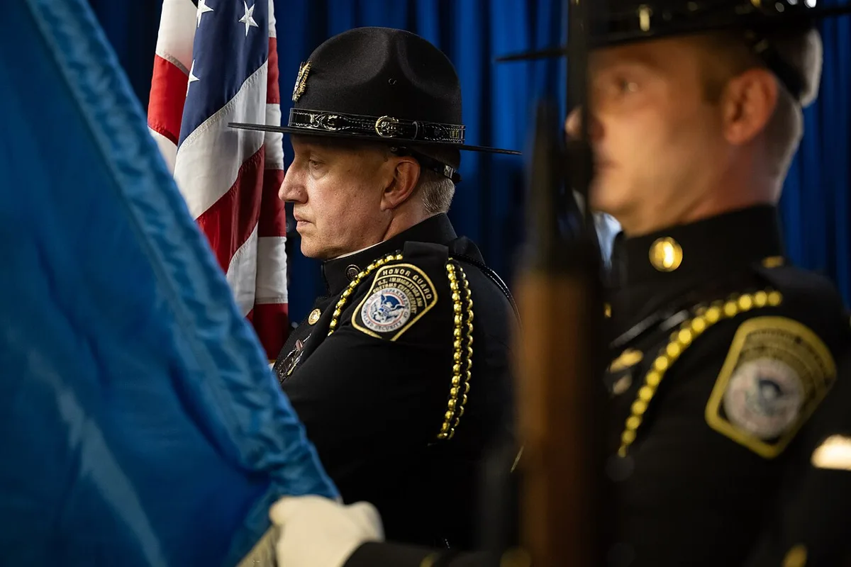 DHS Secretary Alejandro Mayorkas attends United States Immigration and Customs Enforcement (ICE) Valor Memorial and Wreath Laying on 14 May 2024 - 25