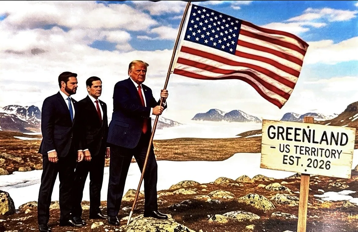 AI generated image regarding the Greenland Crisis posted by Donald J. Trump on Truth Social