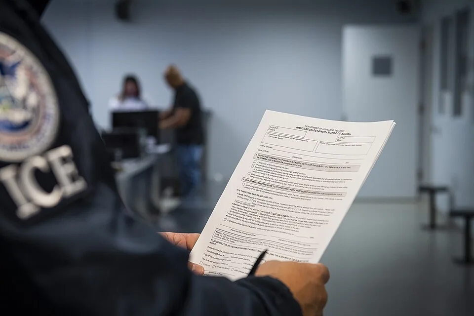 Photos of an Immigration Detainer form taken at a detention facility (50044135878)