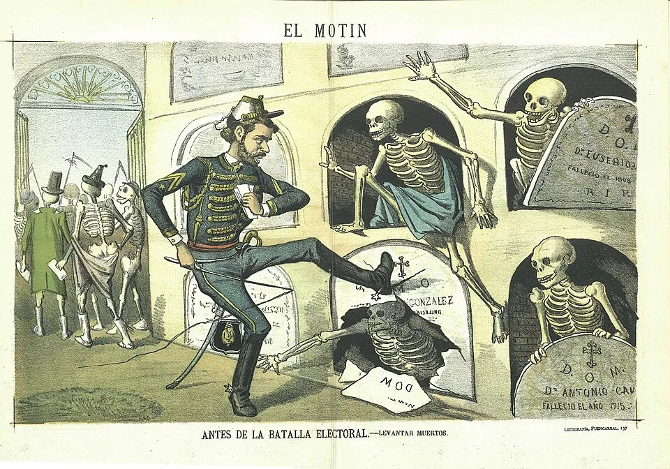 1884-04-27, El Motín, Antes de la batalla electoral, Levantar muertos