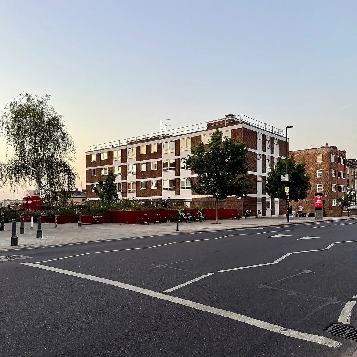 Housing at the corner of Lavender Hill and Eland Road