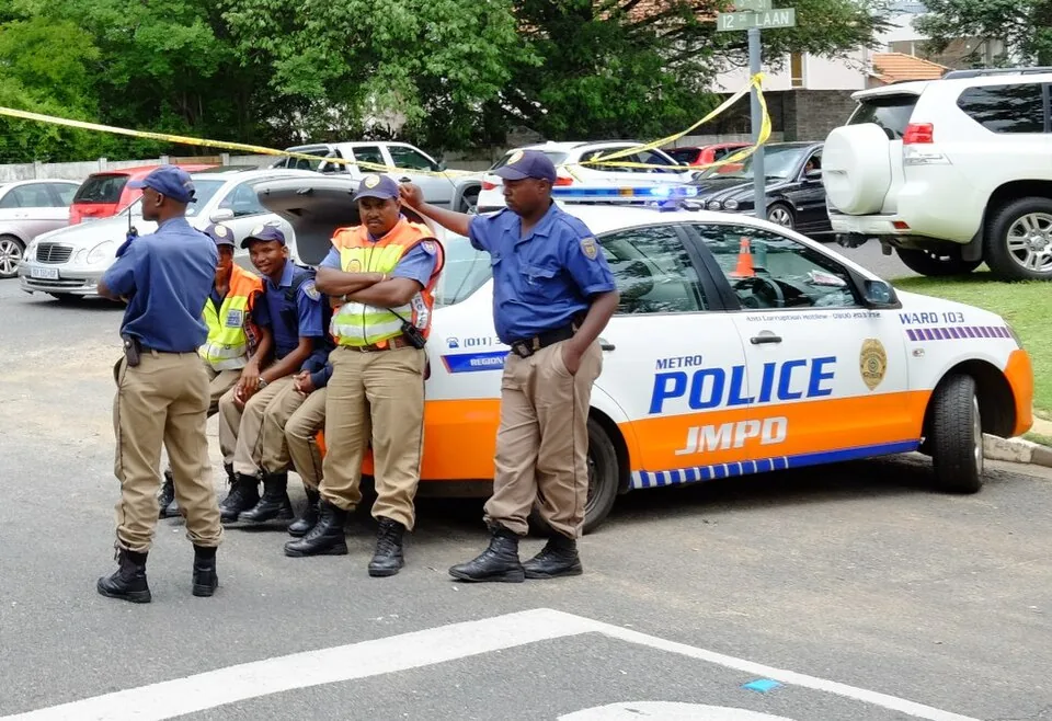 JMPD officers in Houghton, Johannesburg, South Africa