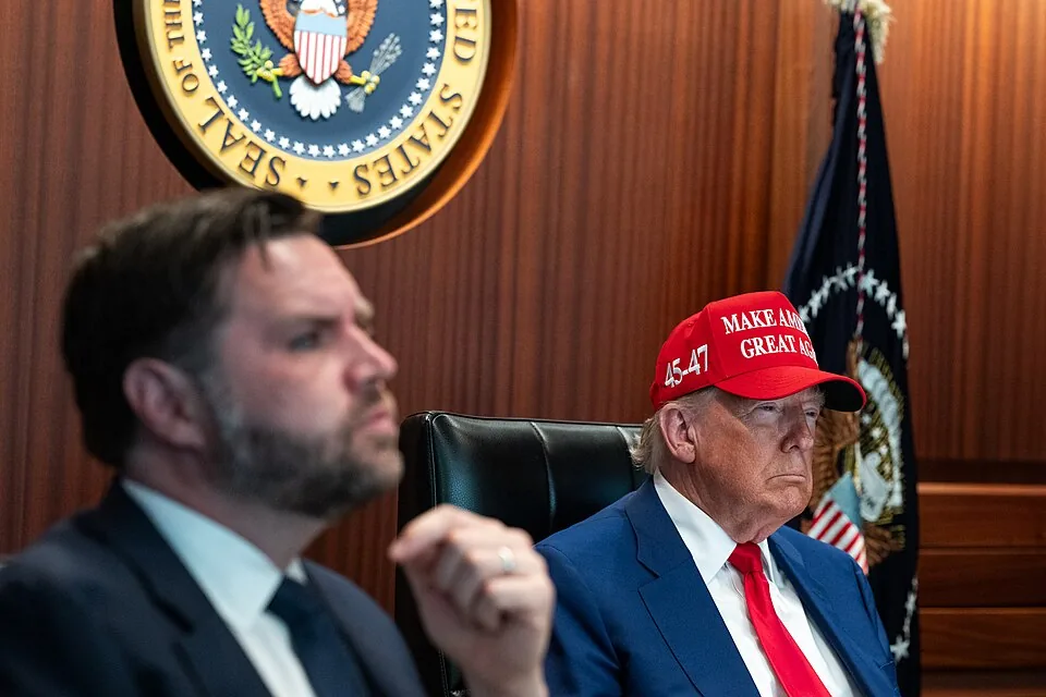 President Donald Trump and his national security team meet in the Situation Room of the White House (54607926187)