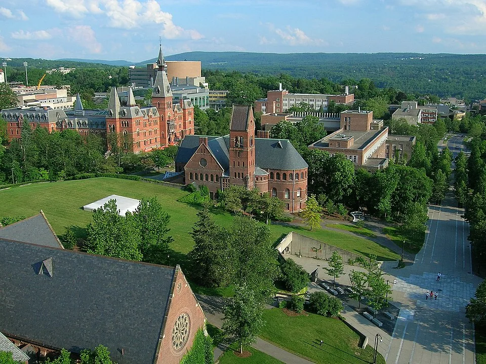 Cornell University, Ho Plaza and Sage Hall