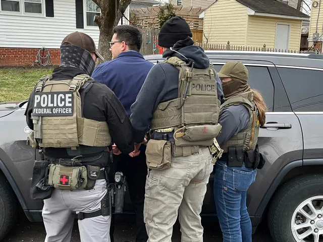 U.S. Immigration and Customs Enforcement (ICE) Enforcement and Removal Operations' (ERO) officers in Arlington, Virginia, Feb. 11, 2025 - 15