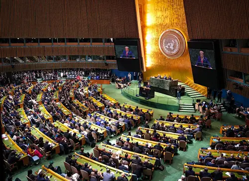 Trump Threatens to 'Annihilate' Iran, Rebrand AI at UN Speech