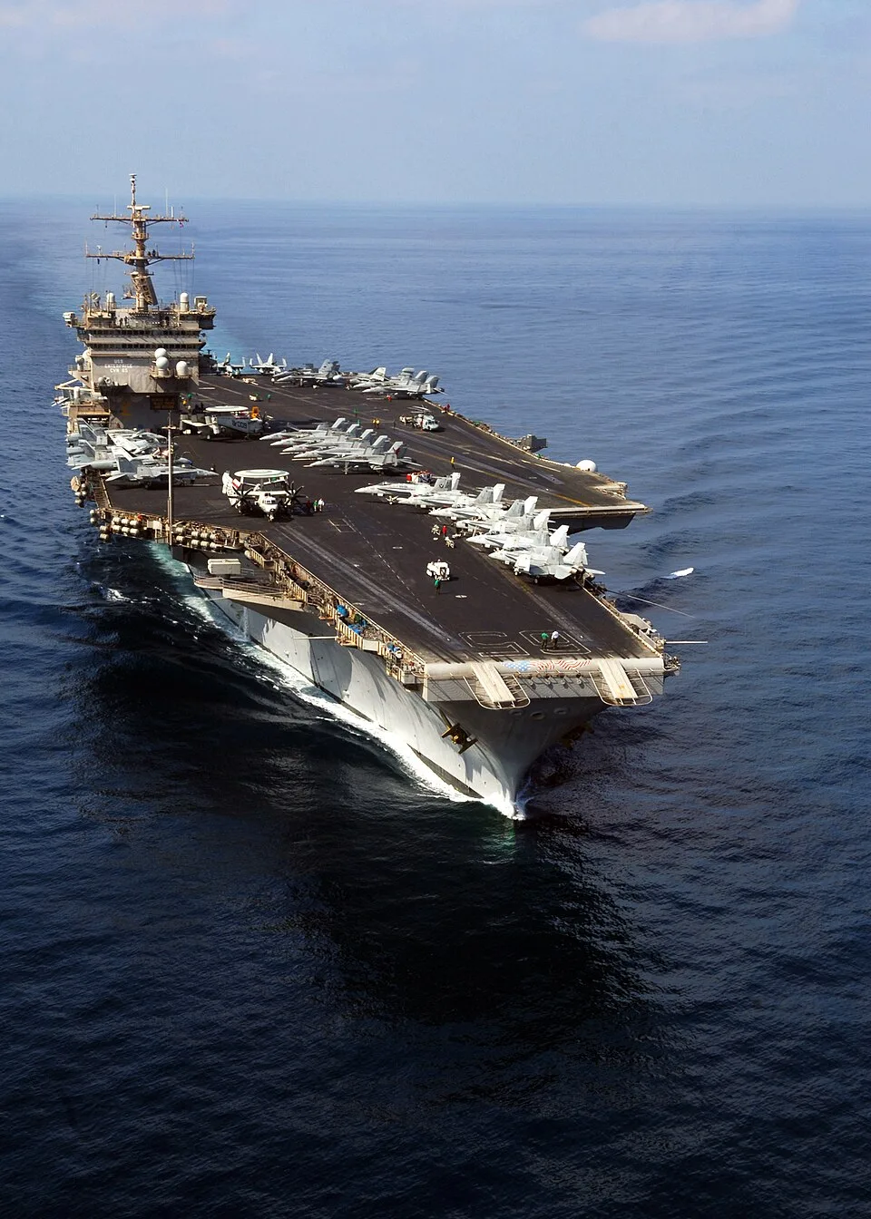 US Navy 071111-N-7090S-011 The nuclear-powered aircraft carrier USS Enterprise (CVN 65) transits through the North Arabian Sea as she conducts flight operations