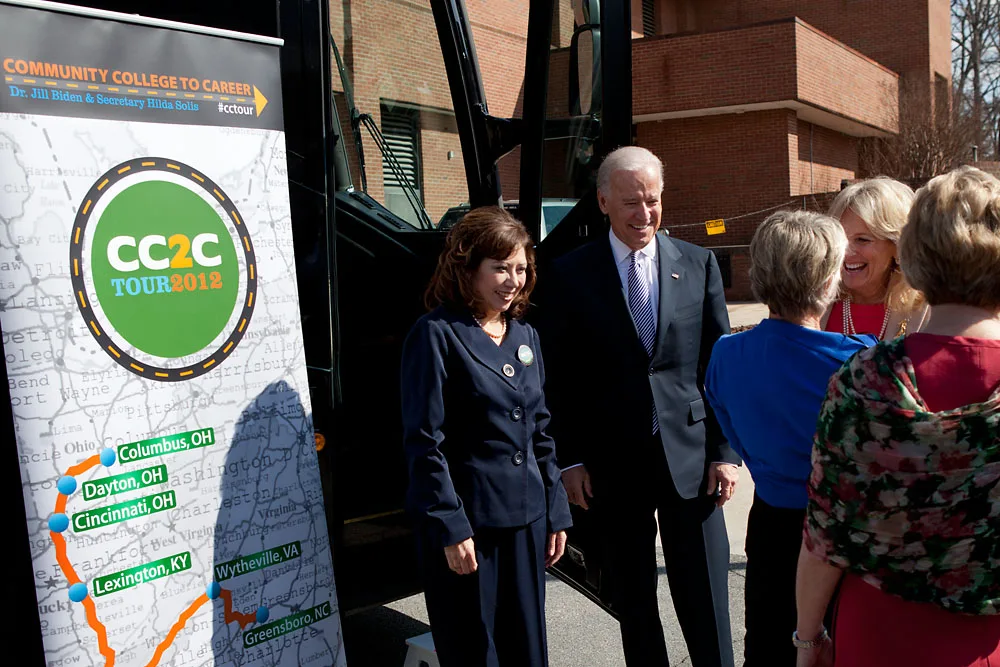 Dr. Biden and Secretary Solis Hit the Road for the Community College to Career Tour 1