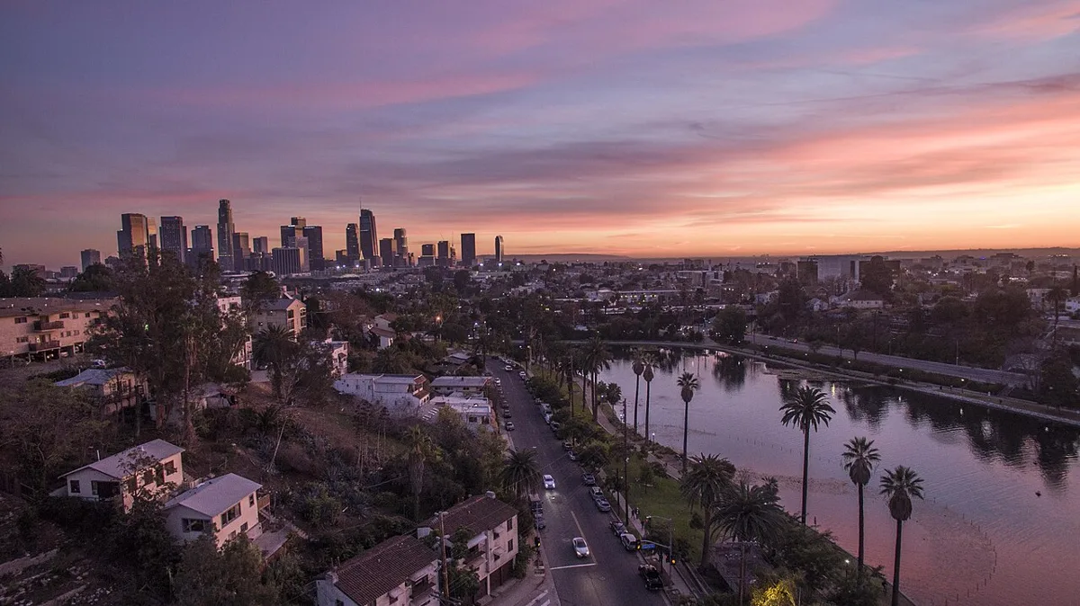 20190616154621!Echo Park Lake with Downtown Los Angeles Skyline