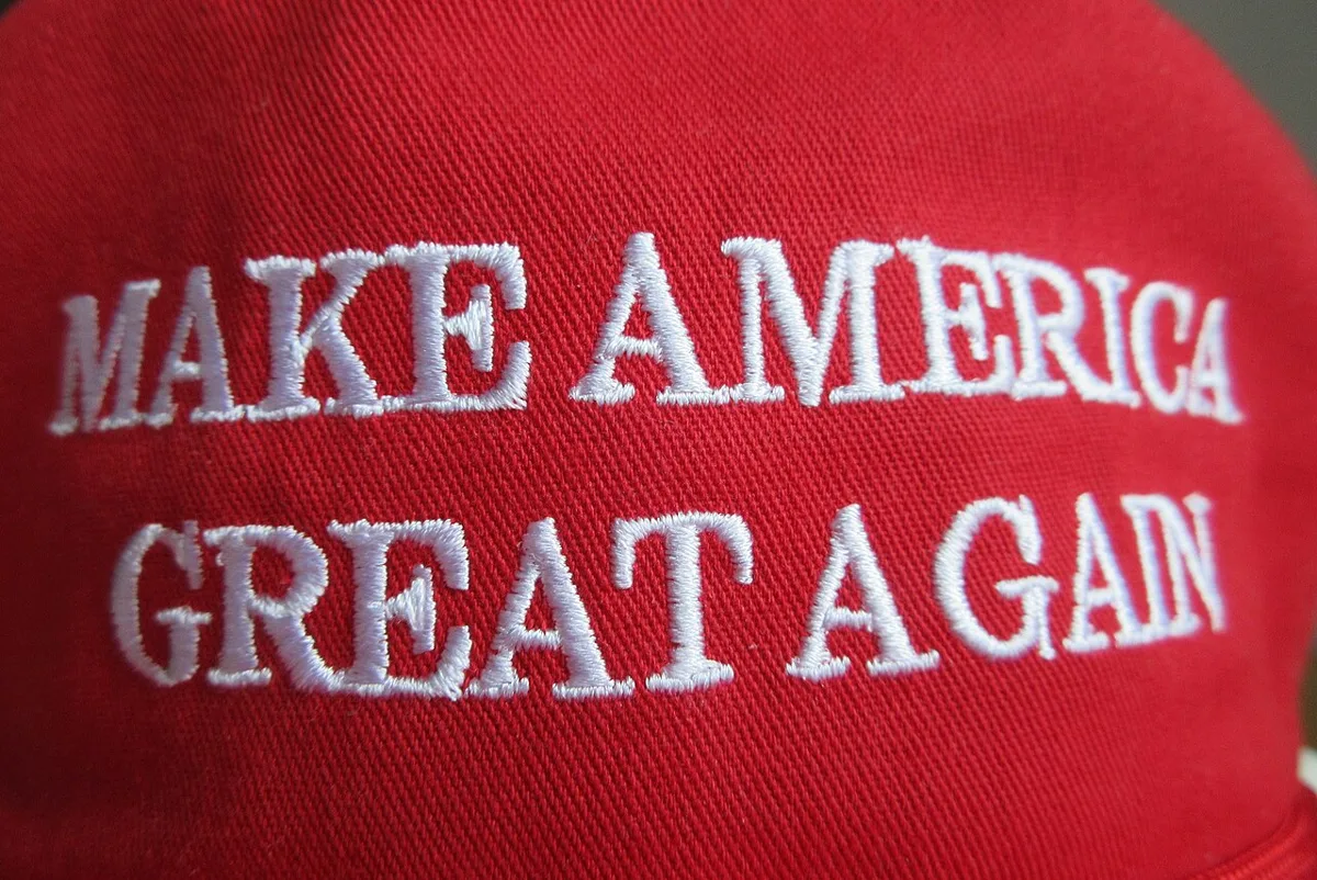 HK fans item the red cap hat cotton white words Make America Great Again label made in USA CF headwear April 2017 IX1 03