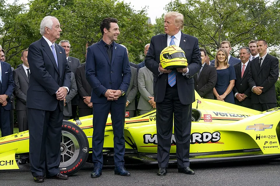 President Trump and the Indy 500 Winner (48051779032)
