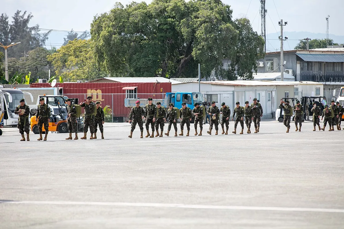 Soldiers from Guatemala and El Salvador arrive for United Nations' sanctioned Multinational Security Support (MSS) mission (MSSM) to the Republic of Haiti arrive on 3 January 2025 - 53