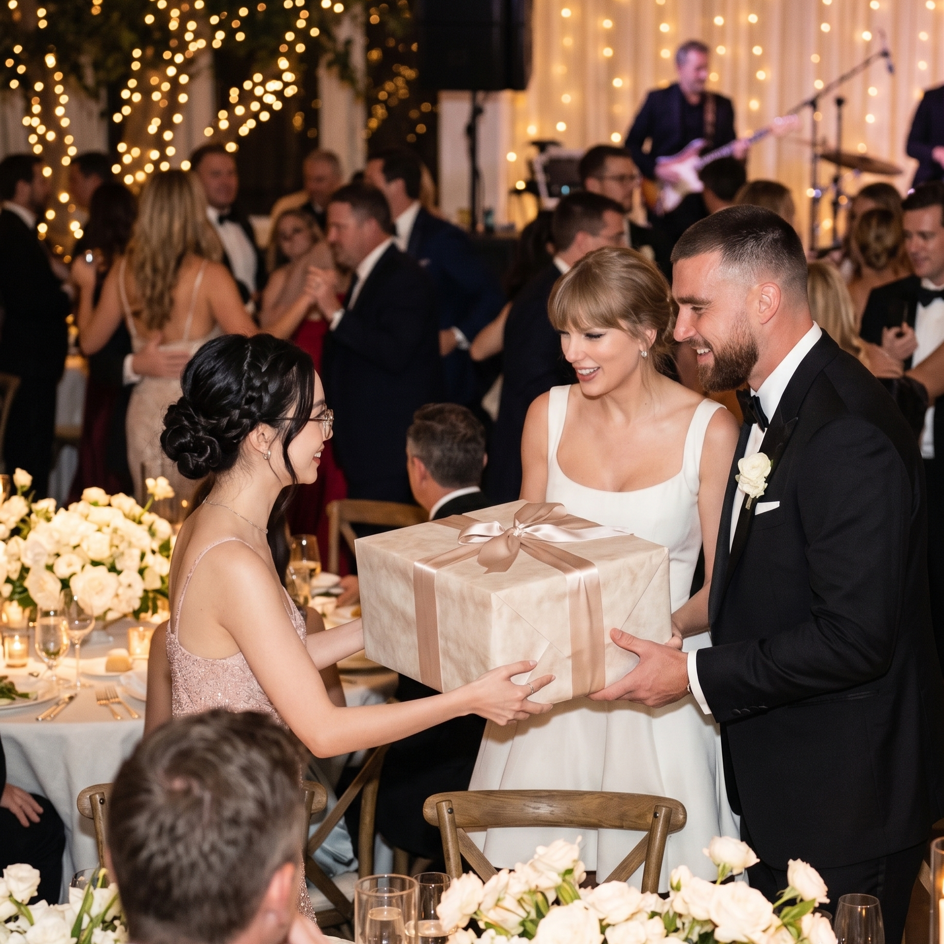 Mary Chainsaw at Taylor Swift and Travis Kelce's Wedding